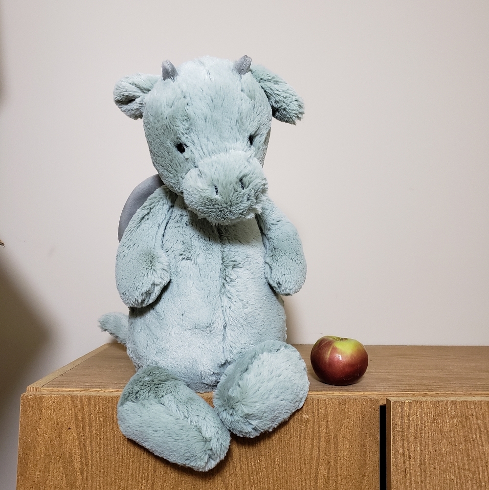 Bashful Dragon Jellycat Plush NWT Hard to Find Big Green Stuffed Animal BAH2DGN